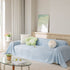 Cooling Ice Silk Sofa Throw Cover, Summer Diamond Textured Furniture Protector Blanket