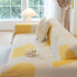 Cozy Couch Throw Blanket with Tassels, Jacquard Leaf Pattern Furniture Protector