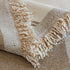 Cozy Couch Throw Blanket with Tassels, Jacquard Leaf Pattern Furniture Protector