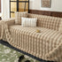 Thick Faux Fur Sofa Cover Fluffy Plush Warm Sofa Slipcover Furniture Protector for Couch Bed