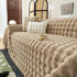 Thick Faux Fur Sofa Cover Fluffy Plush Warm Sofa Slipcover Furniture Protector for Couch Bed