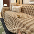 Thick Faux Fur Sofa Cover Fluffy Plush Warm Sofa Slipcover Furniture Protector for Couch Bed
