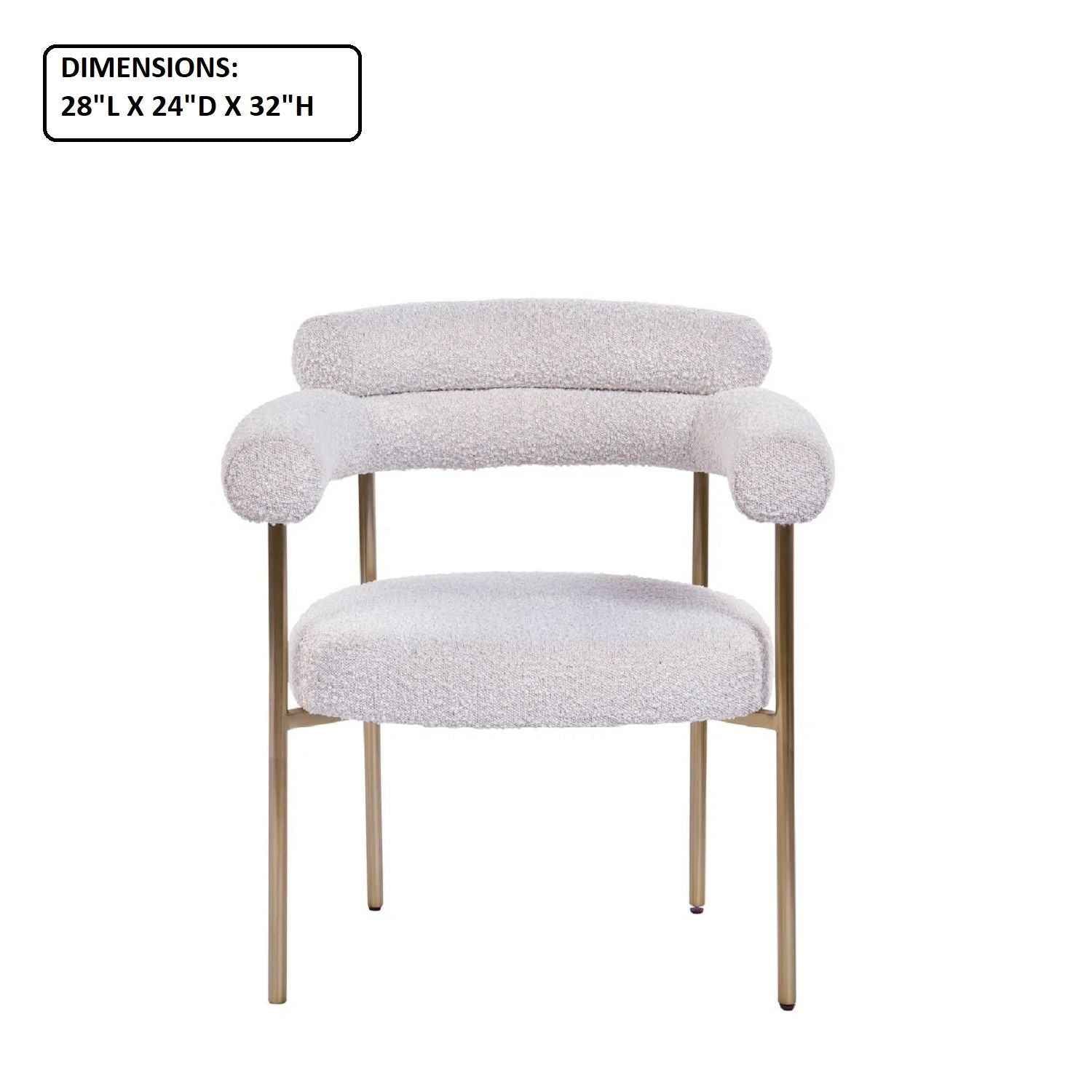 Dining Chairs With Armrests (Set of 2)