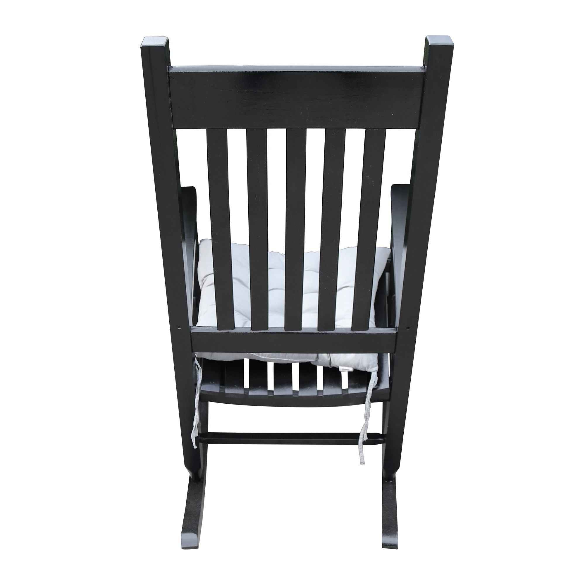 Classic Wooden Porch Rocker Chair Populus Wood Comfortable Design