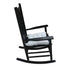 Classic Wooden Porch Rocker Chair Populus Wood Comfortable Design