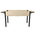 Raised Garden Bed With Metal Legs And Folding Storage Shelf