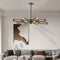 34' Modern Industrial Sputnik 8-Light Chandelier