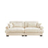 Modern Oversize Sofa With Cloud Like Comfort, Featuring Waist And Throw Pillows