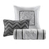 7 Piece Tufted Comforter Set Black King