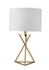 26.25" Tall Ester Mid-Century Metal Table Lamp in Matte Gold