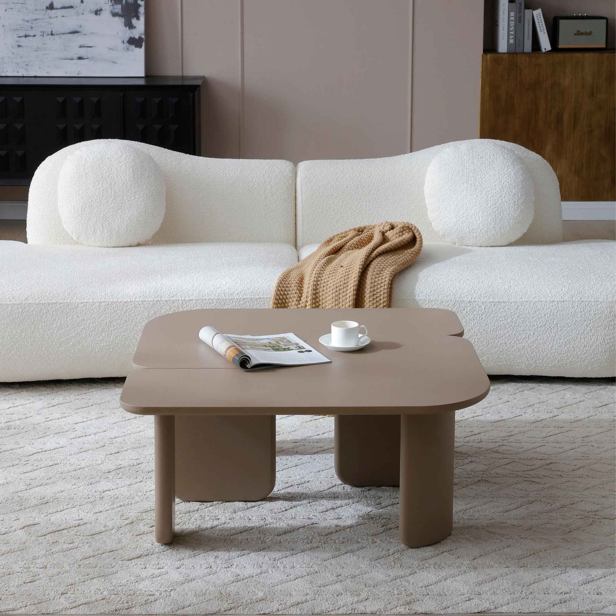 L-Shape Coffee Table For Living Room