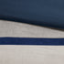 7 Piece Faux Suede Comforter Set Blue King