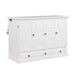 Solid Pine Murphy Bed Chest Cube Cabinet Bed With Charging Station And Large Storage Drawer For Home Office Or Small Room