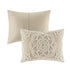 King/Cal King 3 Piece Tufted Cotton Duvet Cover Set