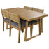 Walker Edison | Outdoor Acacia Wood Dining Table and Chair Set