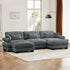 Super Comfort Oversized Modular Sectional Sofa With Movable Ottoman