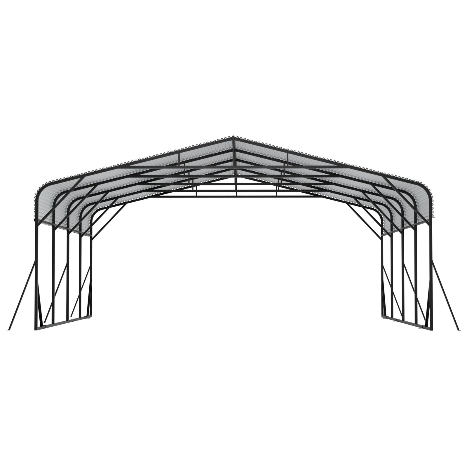 Heavy Duty Carport, All Weather Shelter - Black