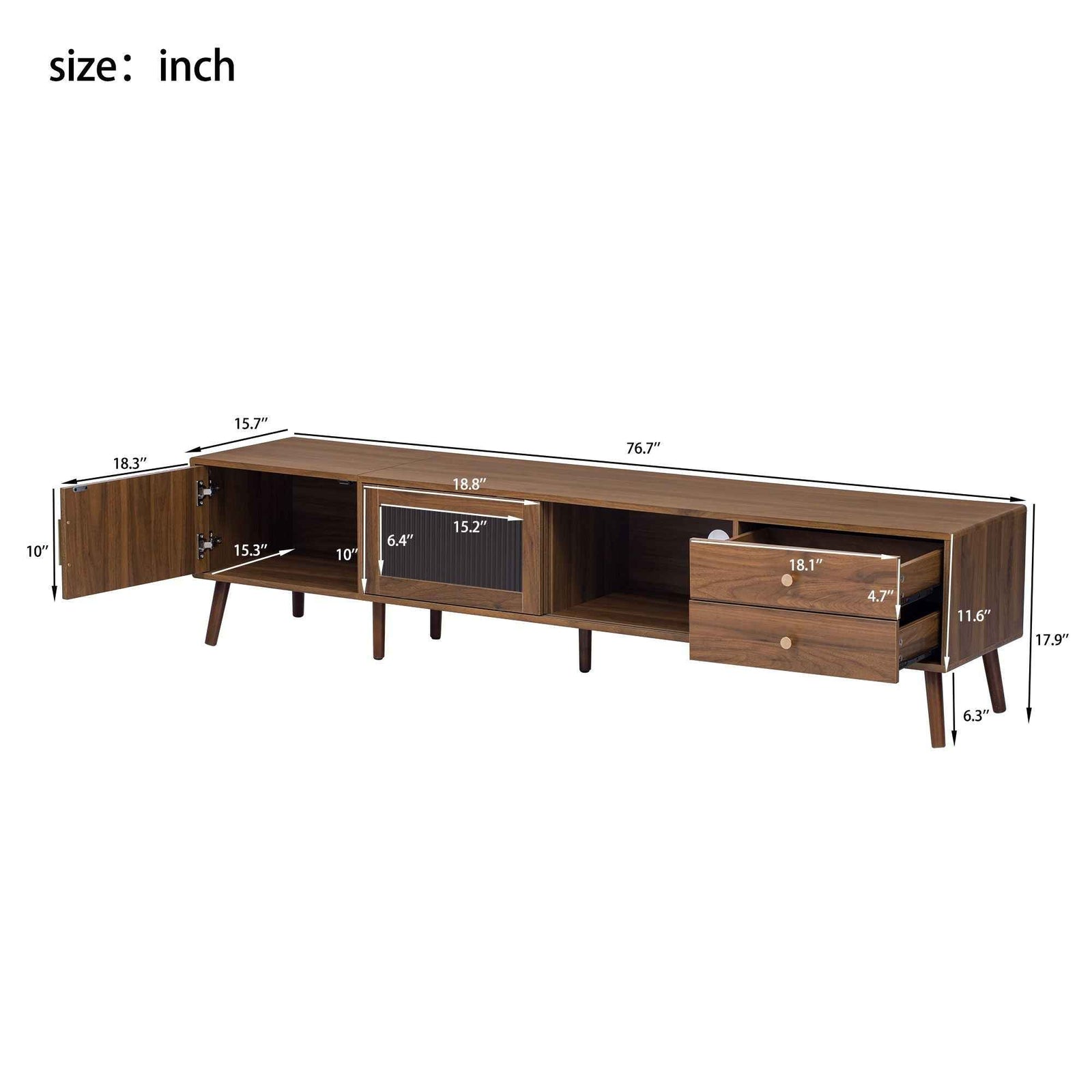 Doors TV Stand For TVs Up To 85