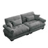 Modern Oversize Sofa With Cloud Like Comfort, Featuring Waist And Throw Pillows