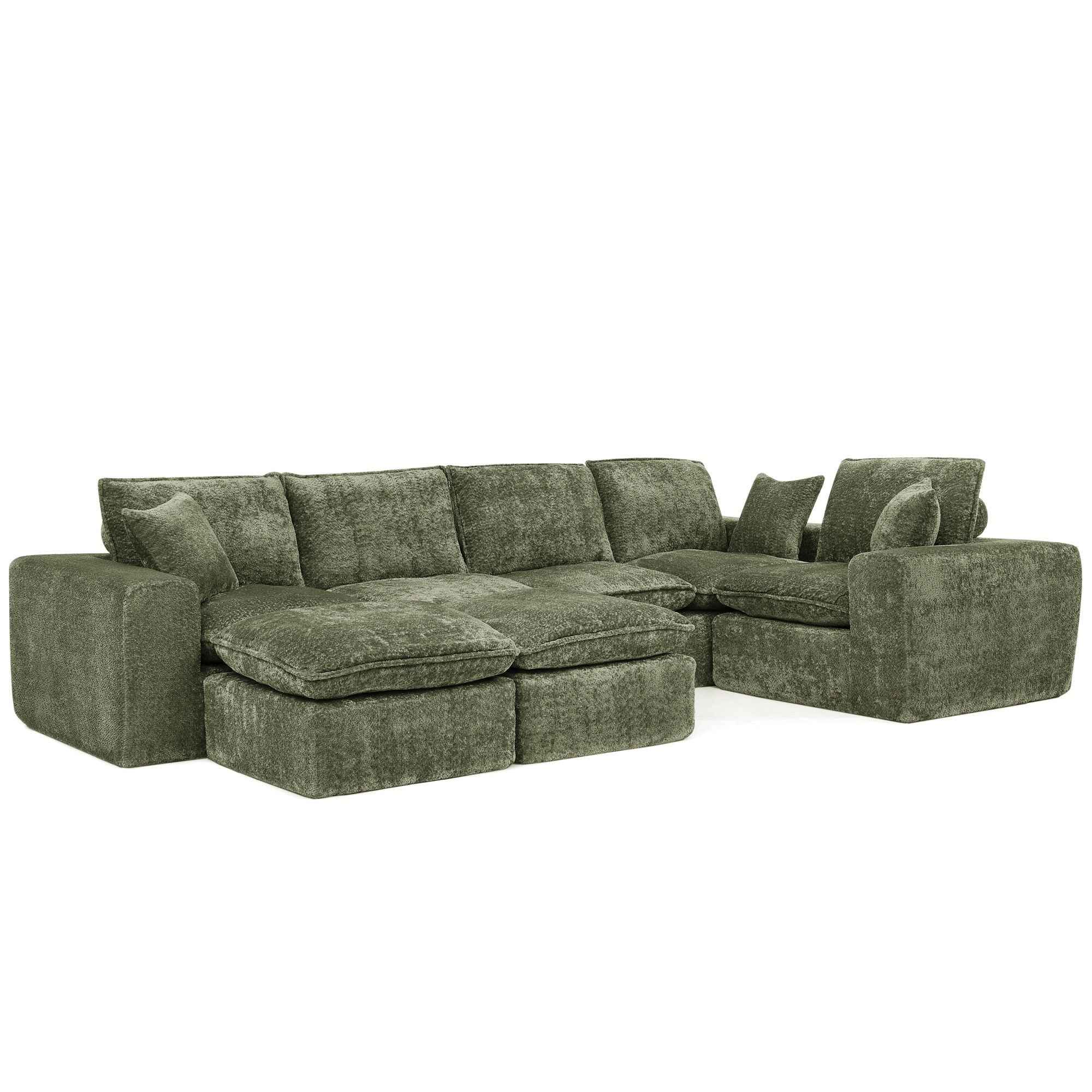 Sectional Sofa With Moveable Ottoman