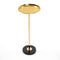 Adjustable Pedestal Side Table For Living Room - Gold / Black