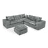 Sectional Sofa With Moveable Ottoman