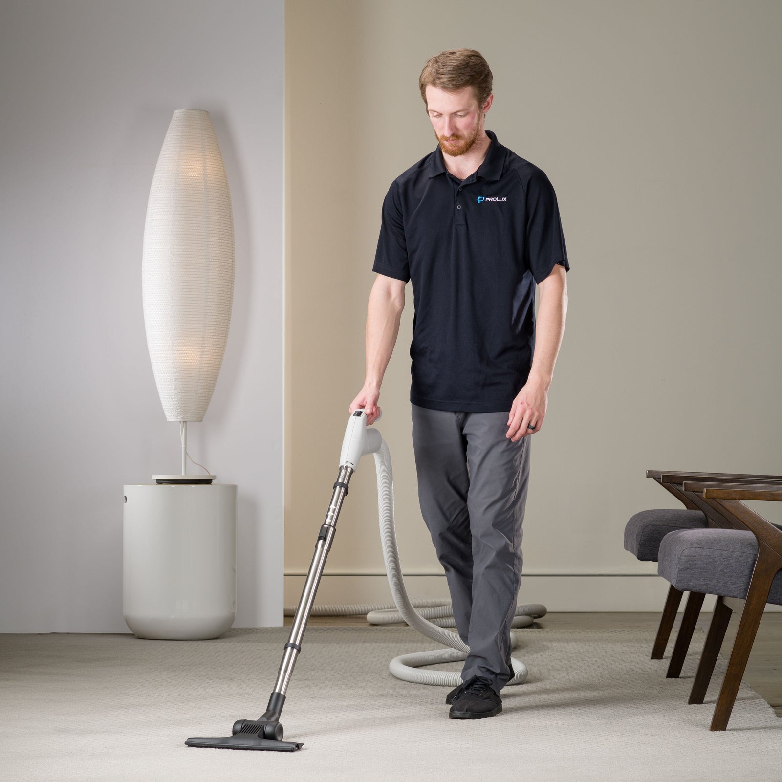Prolux 30' Central Vacuum Hose Kit with Multi Surface Nozzle & 1 YR warranty