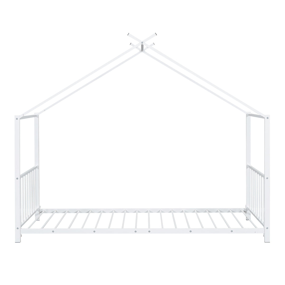 Metal House Platform Bed With Modern Design And Durable Frame