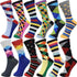 30-Pairs Women's Fun Patterned Cotton-Blend Crew Socks Assorted Pairs
