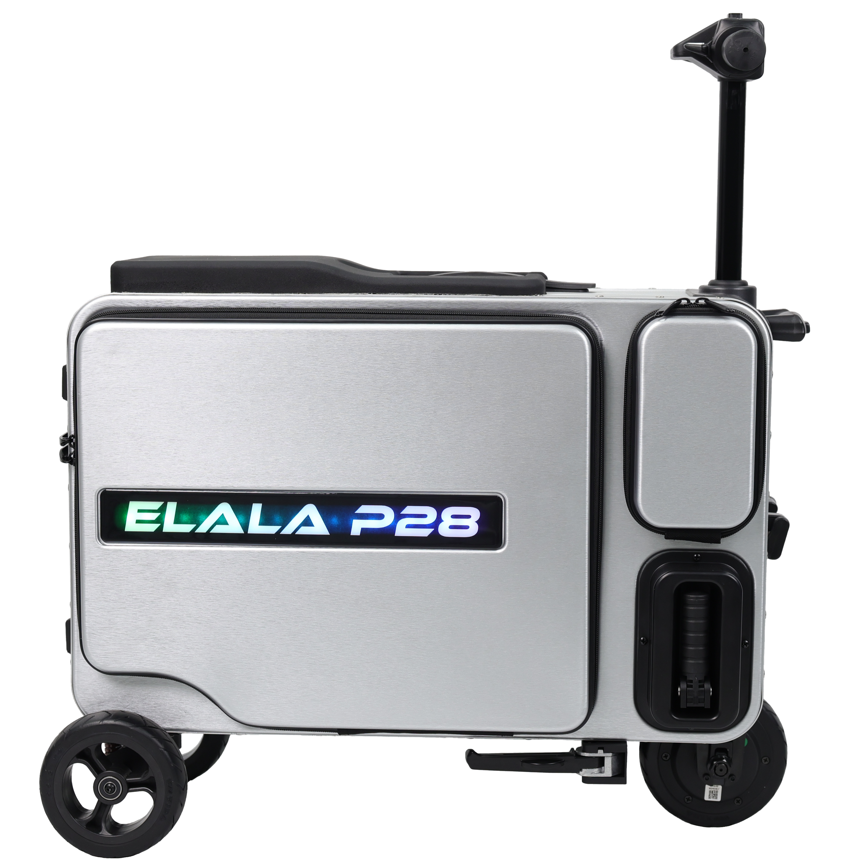 Elala P28 - Silver Motorized Suitcase