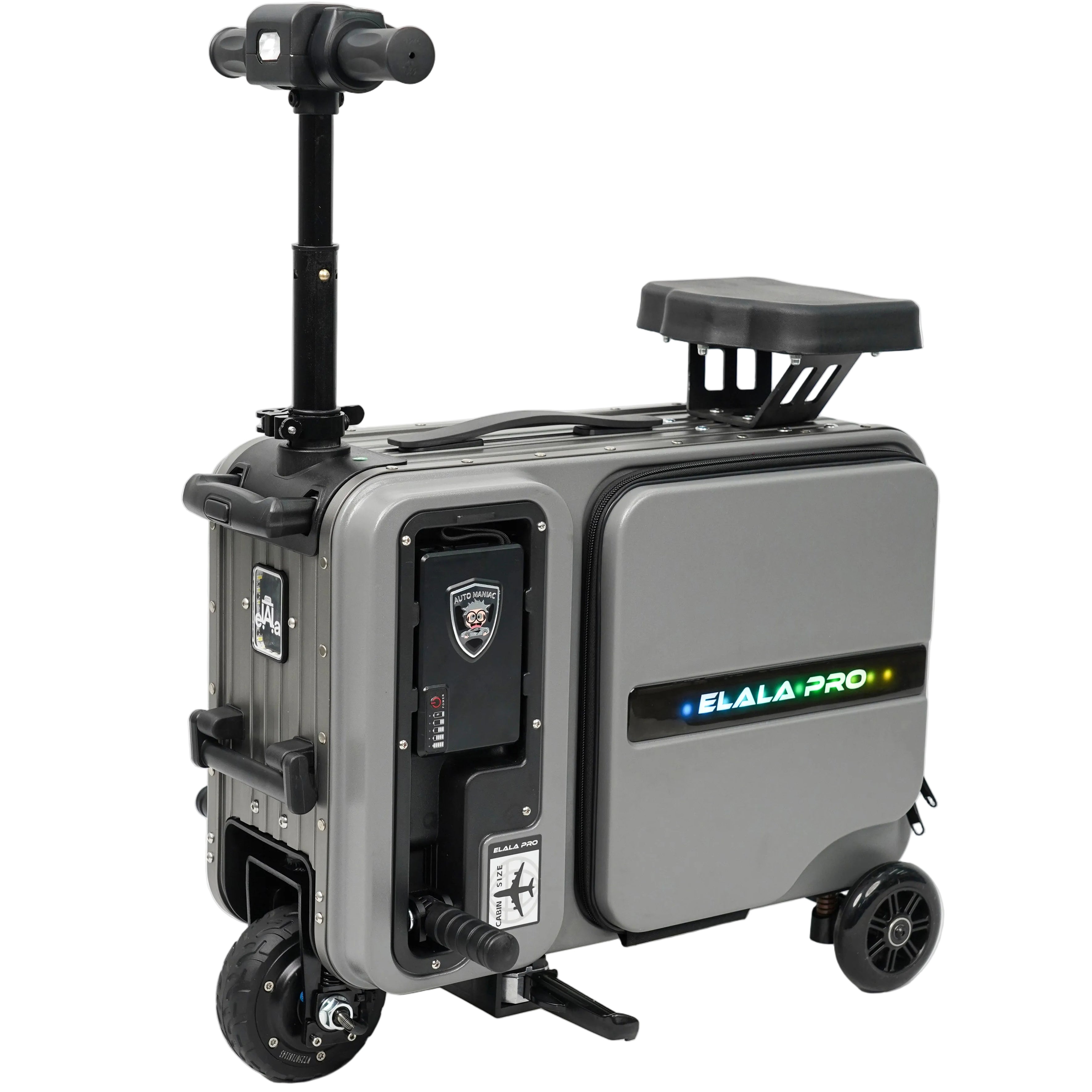 Elala Pro - Gray Motorized Suitcase