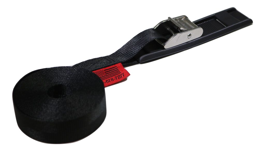 1" x 12 Ft Kayak or Paddle Board Roof Rack Tie Down Straps, Stainless Cam Buckle 2 PACK | C112KBK