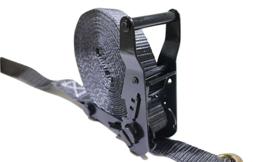 1" x 20 ft. Ratchet Strap with Wire Hooks & D-Rings | 4 PACK
