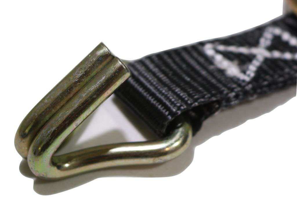 1" x 20 ft. Ratchet Strap with Wire Hooks & D-Rings | 4 PACK