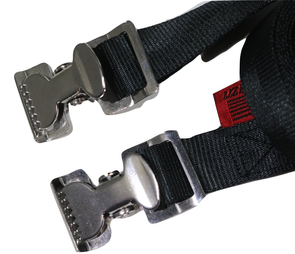 1" x 8 Ft Adjustable Stainless Steel Alligator Clip Tie Strap | AC108SS