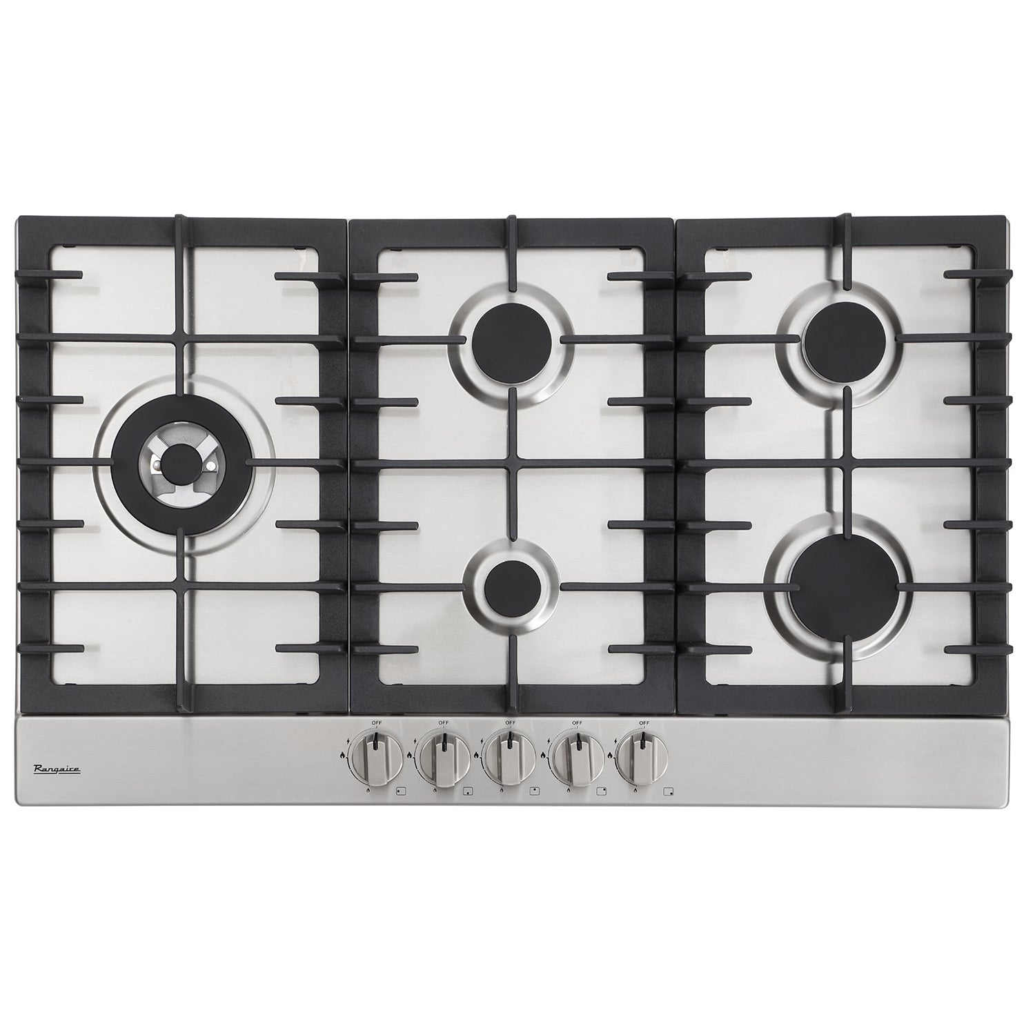 Rangaire 34" Gas Cooktop 5 Burners Stainless Steel RCG341S
