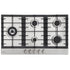 Rangaire 34" Gas Cooktop 5 Burners Stainless Steel RCG341S
