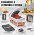 8 in 1 Vegetable Slicer Chopper with Container Mandoline Cutter
