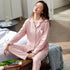 100% Cotton New Trendy  Pajamas For Women Full Sleeves Pajamas Button Down Winter Sleepwear Set Women White Cotton Pajamas Women's Loose Size V-neck Home Suit Long Sleeve Wide Leg Pants Pajamas Casual Home wear