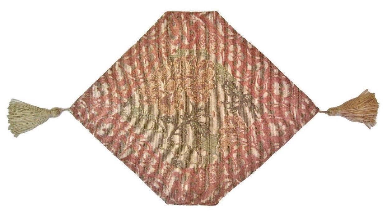 DaDa Bedding Set of 4-Pieces Nature Garden Floral Roses Tapestry Table Dining Cloth Runner Set - 13