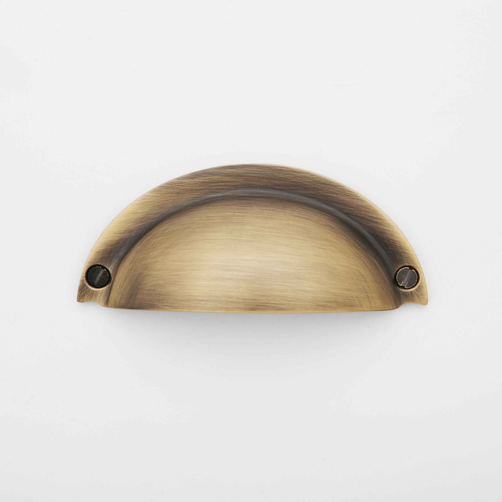 Cora Cup Solid Brass Drawer Pull - 3.25 Inch Centers
