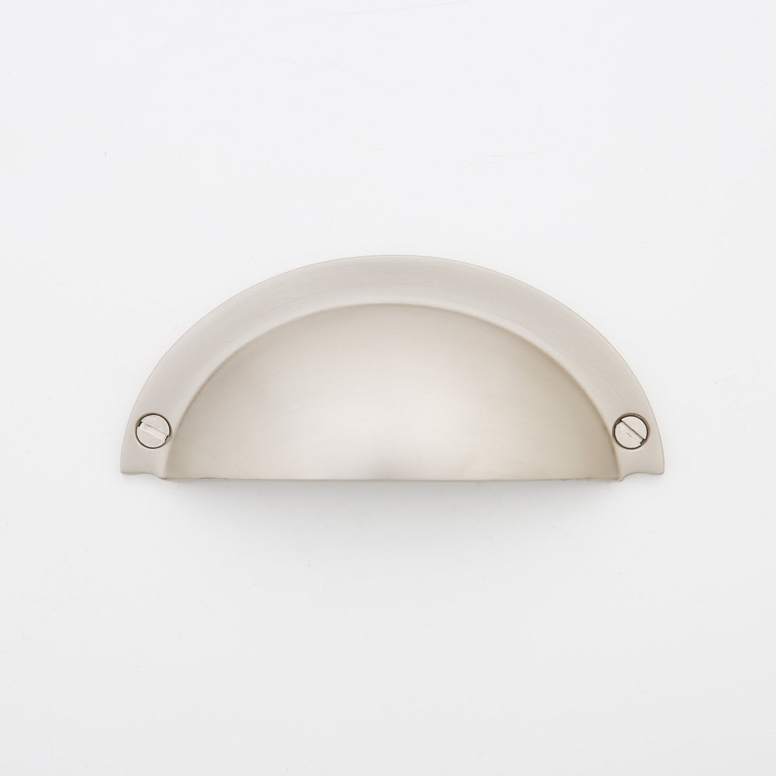Cora Cup Solid Brass Drawer Pull - 3.25 Inch Centers