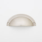 Cora Cup Solid Brass Drawer Pull - 3.25 Inch Centers