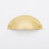 Cora Cup Solid Brass Drawer Pull - 3.25 Inch Centers