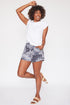 Women's Linen Lounge Shorts with Elastic Waistband