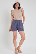 Women's Lifestyle Double Gauze Shorts With Tassel