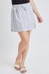 Women's High Rise Linen Cargo Skort