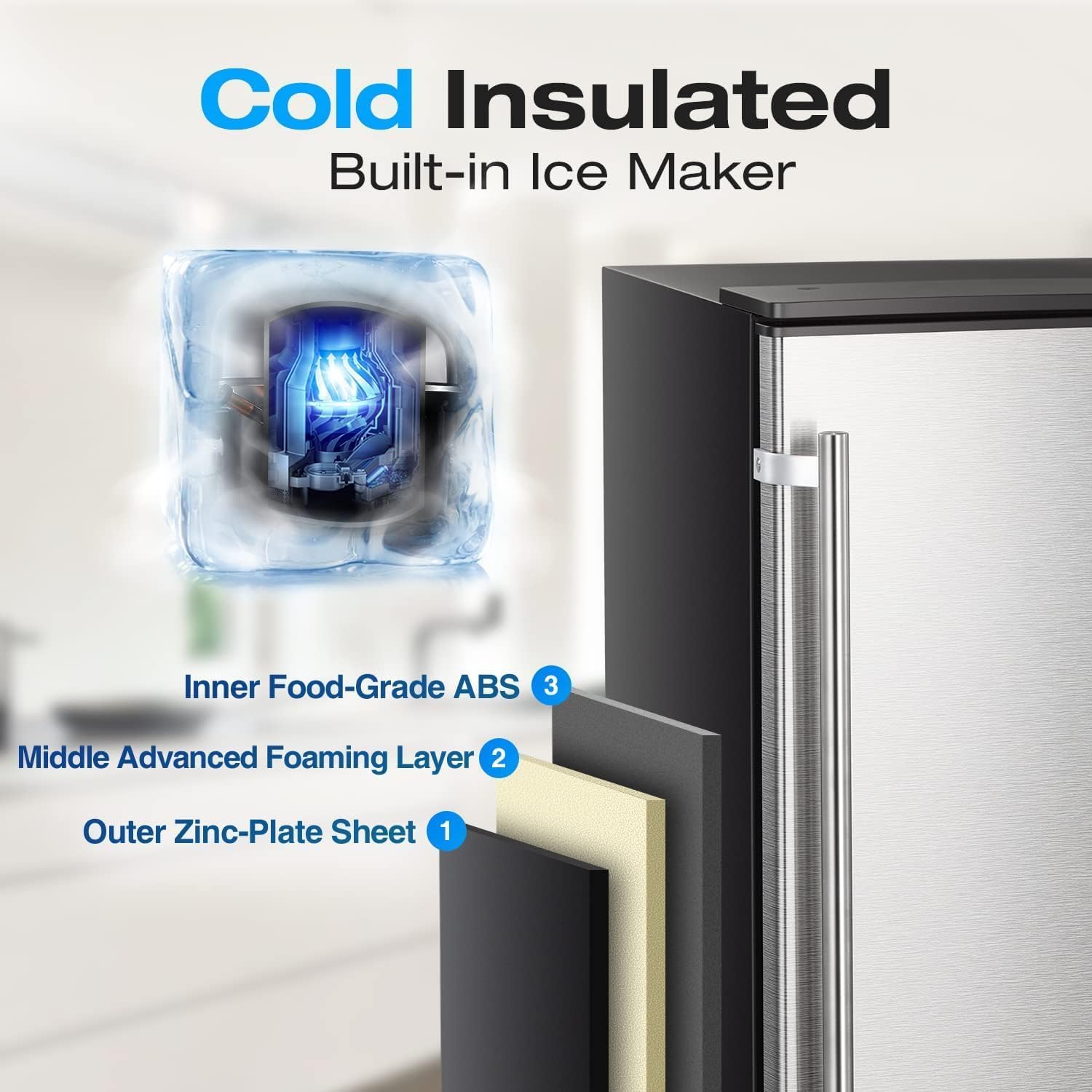 100LBS/200LBS/265LBS  Freestanding Commercial Ice Maker Z5845A