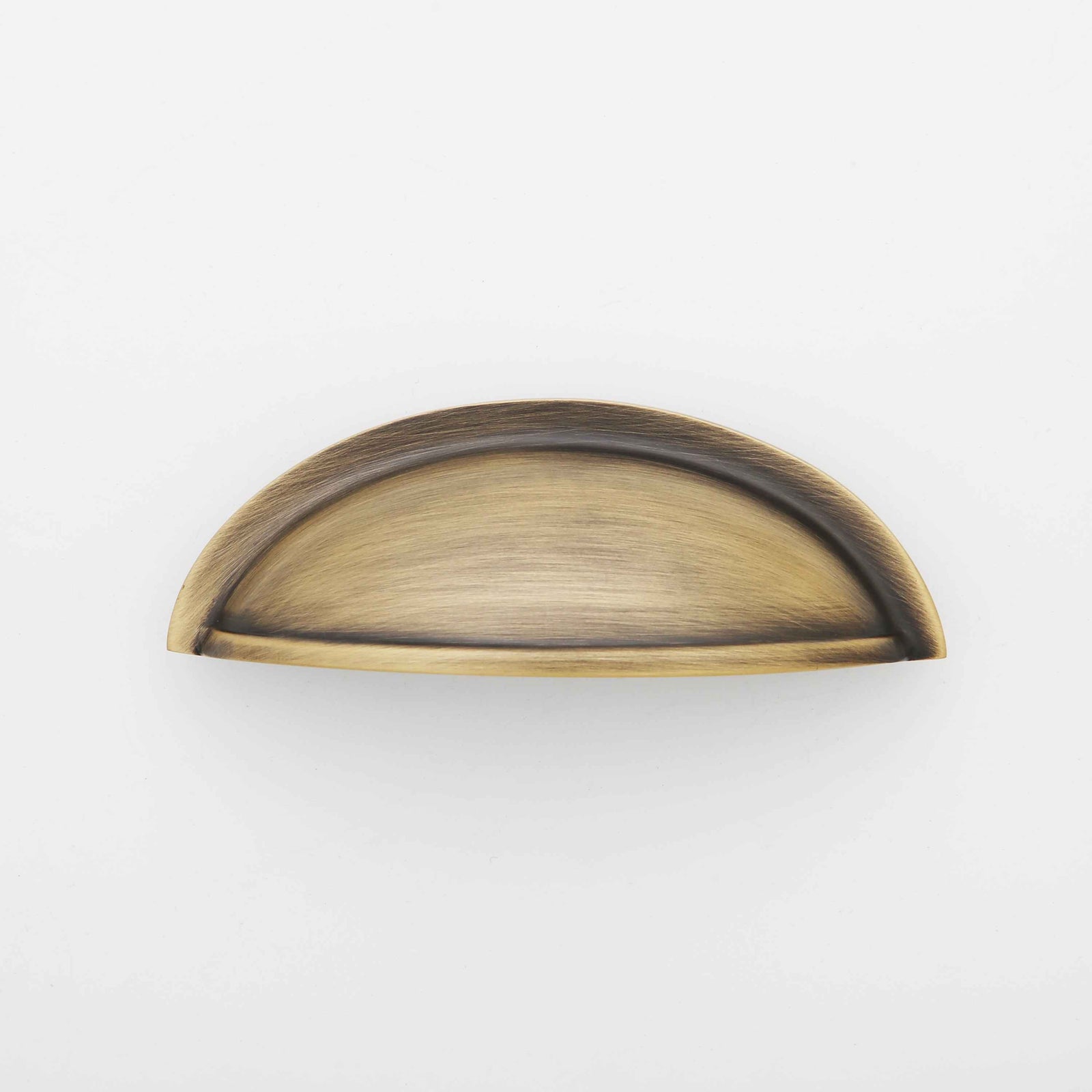 Lucy Cup Solid Brass Drawer Pull - 2 Inch Centers