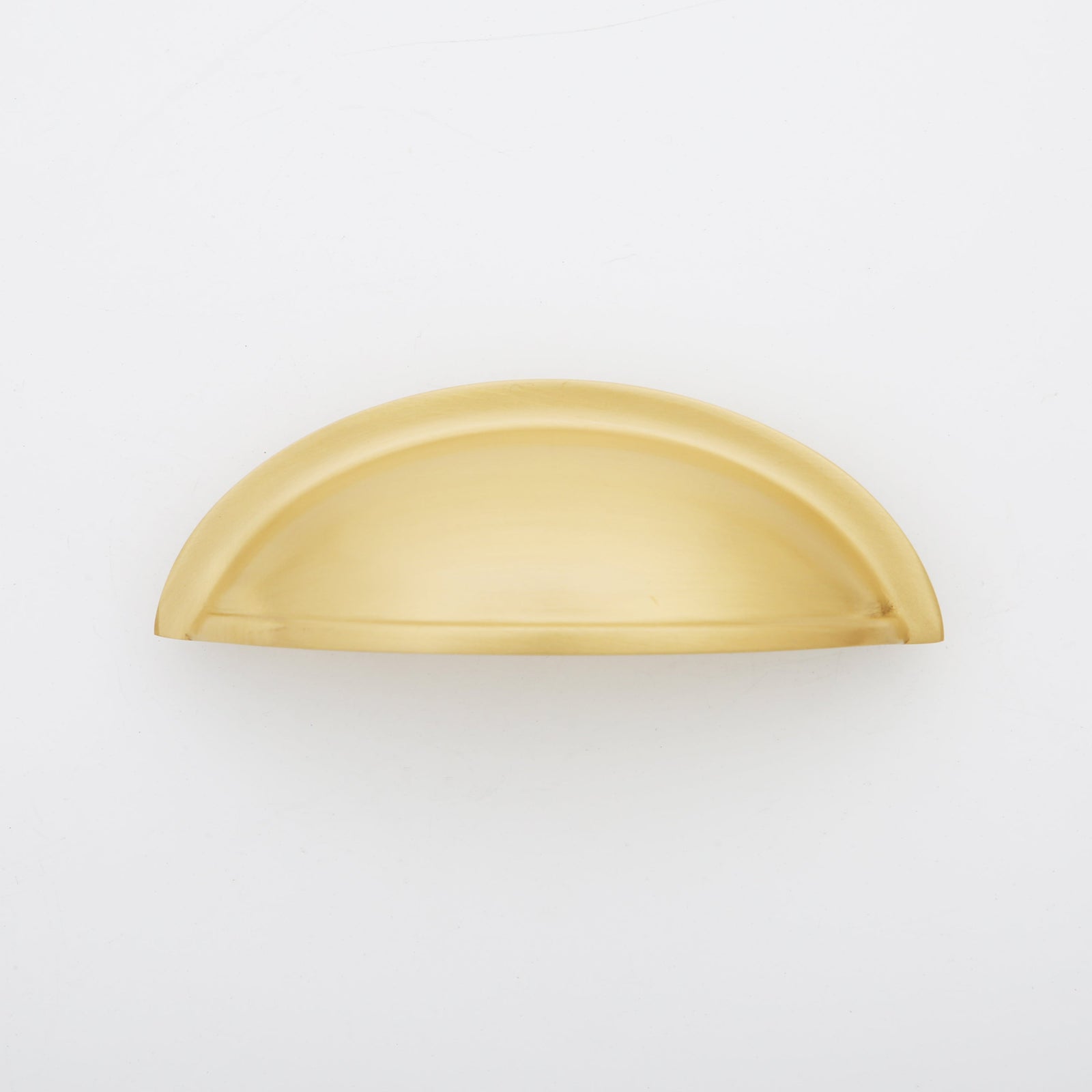 Lucy Cup Solid Brass Drawer Pull - 2 Inch Centers